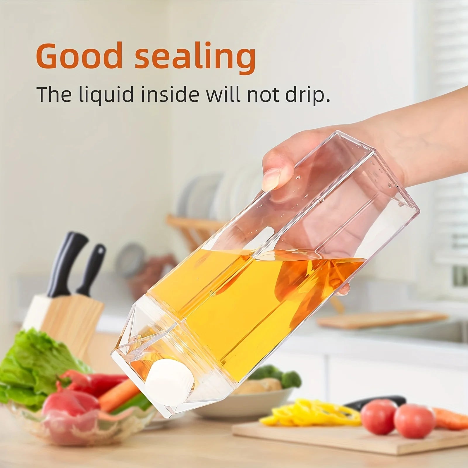 Transparent Water, Milk, Juice Reusable Portable For Outdoor Sports Travel And Camping