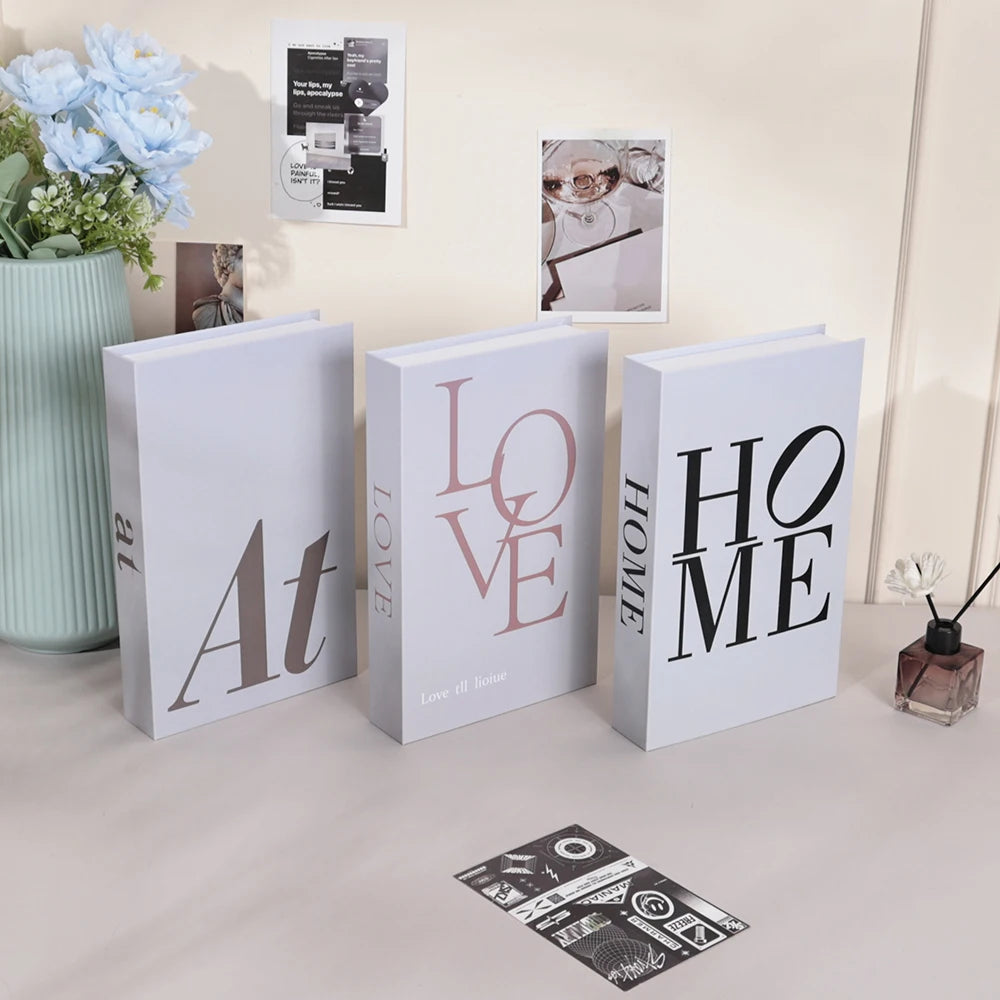3Pcs Foldable Fashion Fake Books For Room Decoration