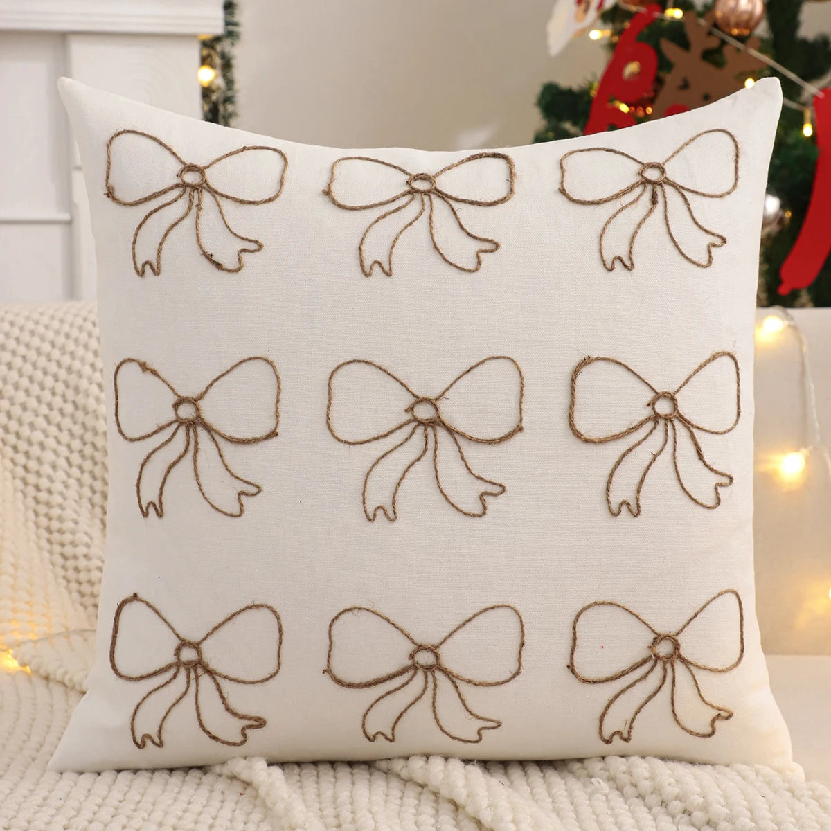 Christmas Pillow Cover Christmas Tree Reindeer Snowflake Winter