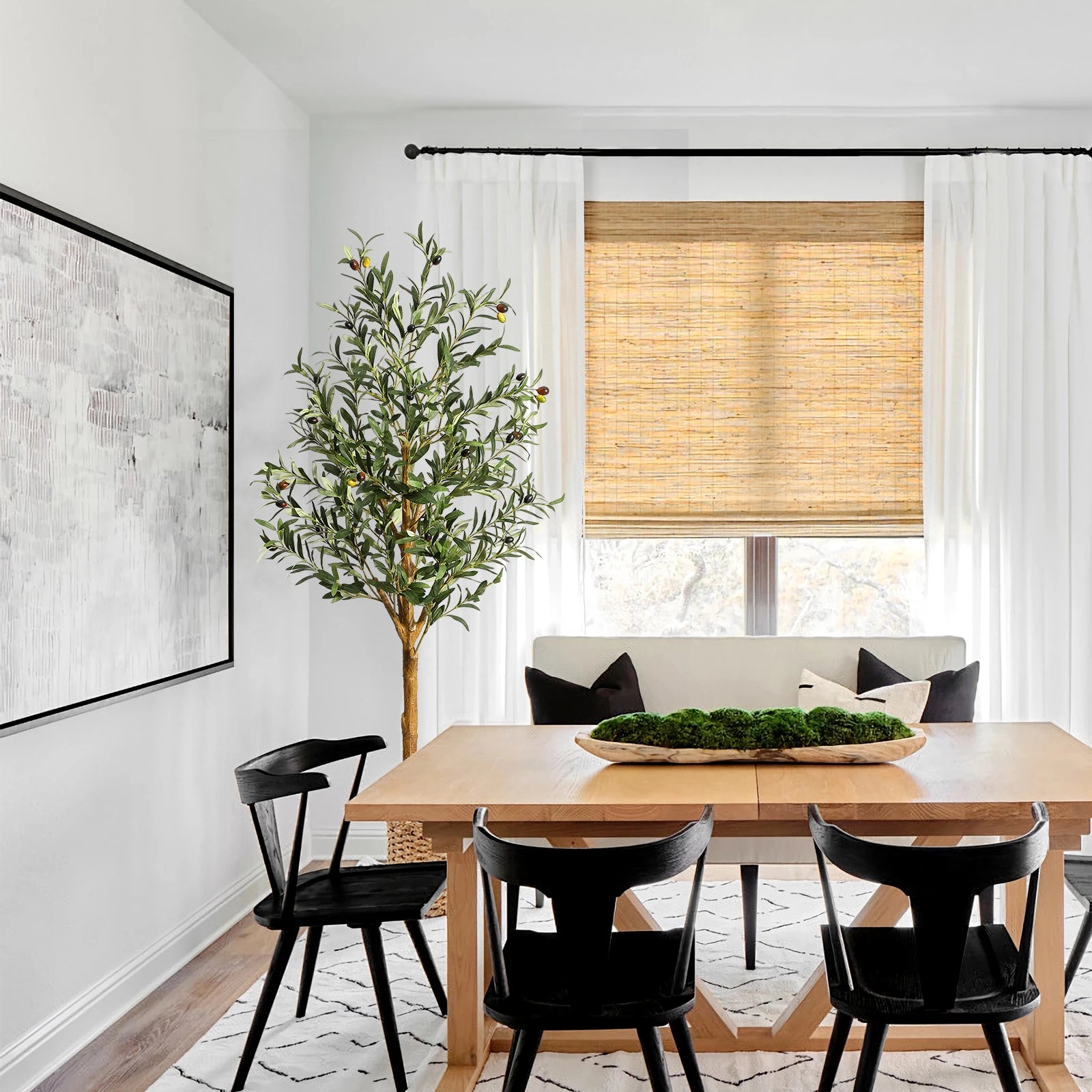 Olive Tree 5ft Large Artificial Plant in Pot for Home Bedroom Decor