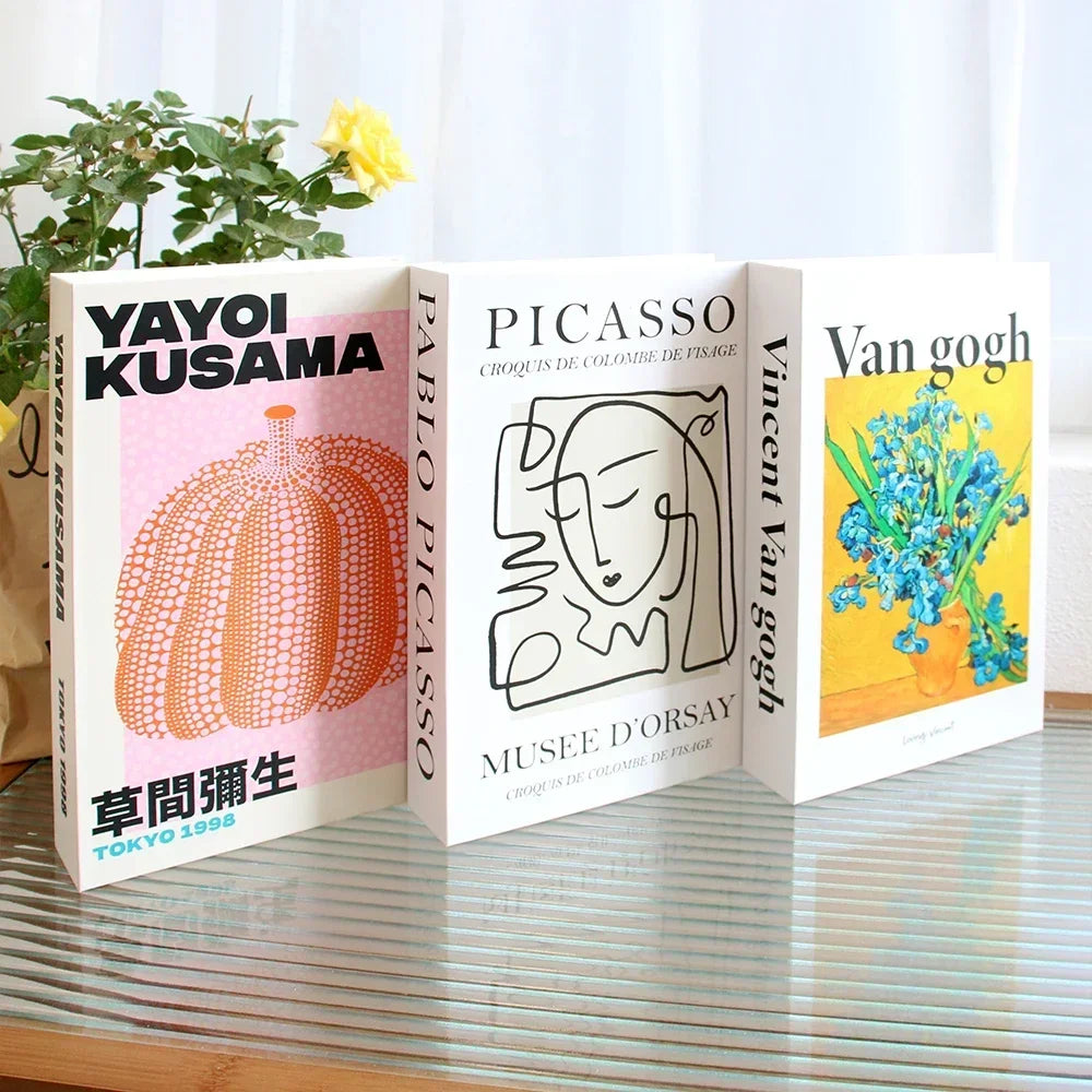 3Pcs Foldable Fashion Fake Books For Room Decoration
