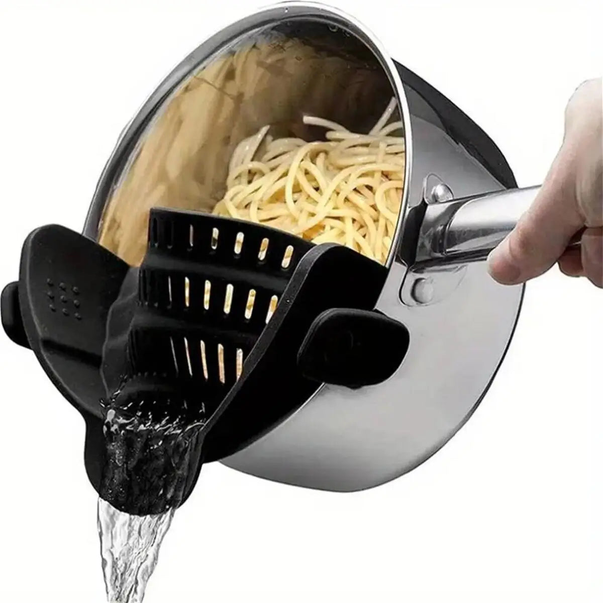 Pot Strainer, Adjustable Clip On Strainer For Pots Pans And Bowls.