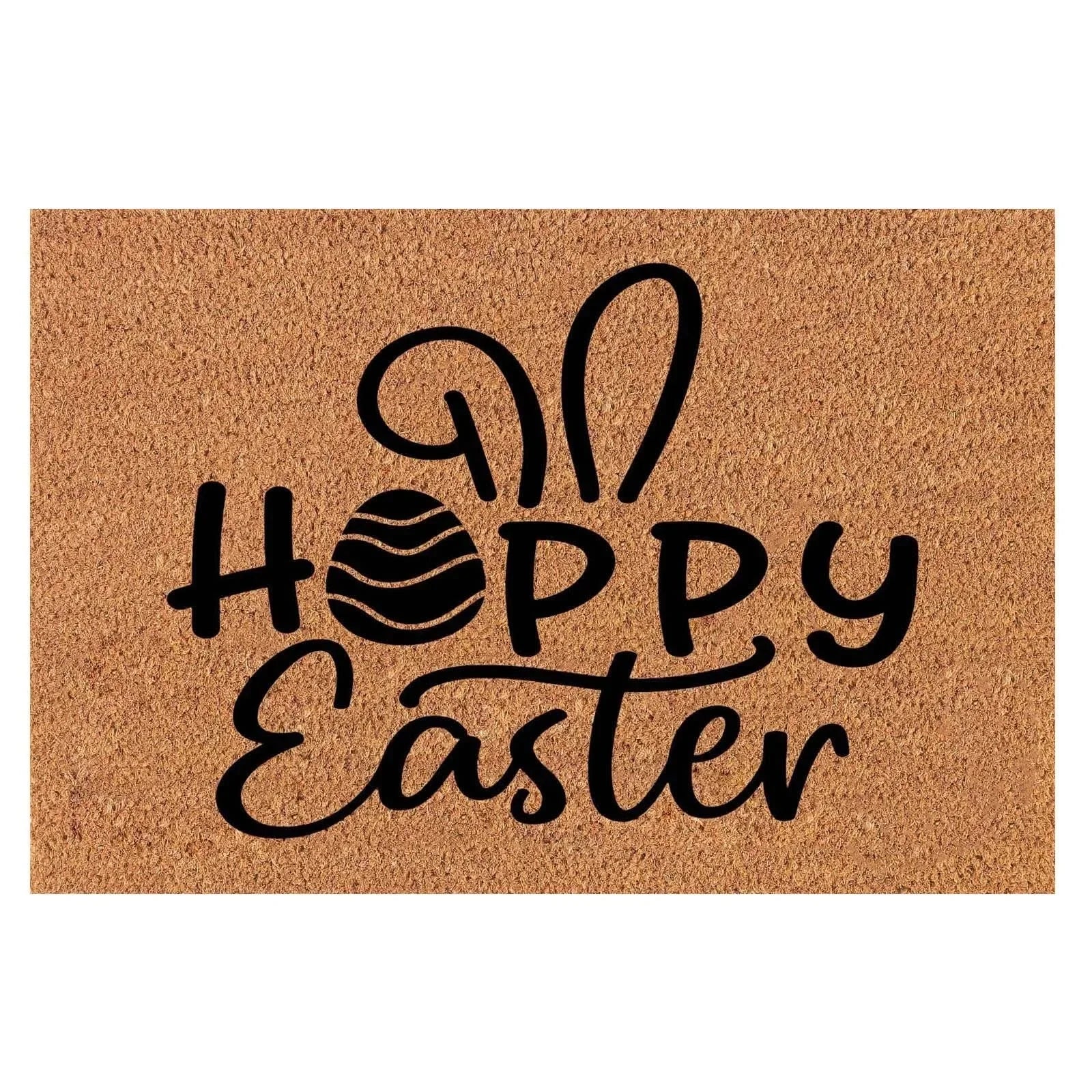 Happy Easter Entrance Floor Mat, Decorative Washable Carpet, Non-slip Easy Clean Rug