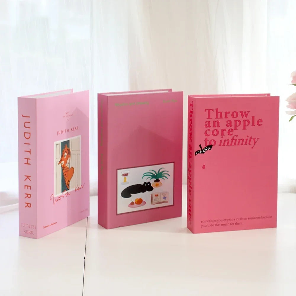 3Pcs Foldable Fashion Fake Books For Room Decoration