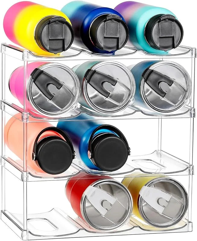 Stackable Water Bottle Storage Rack