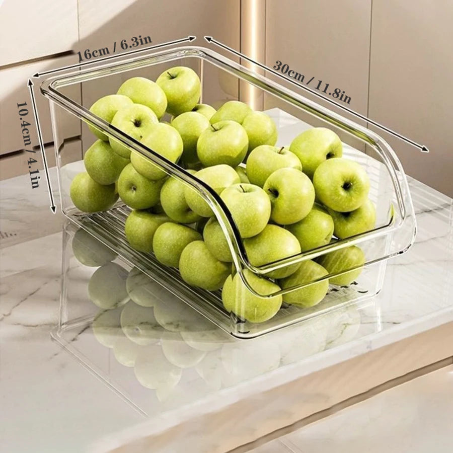 Organizer Bins with Handle, Pantry Organization, Fridge Organizer