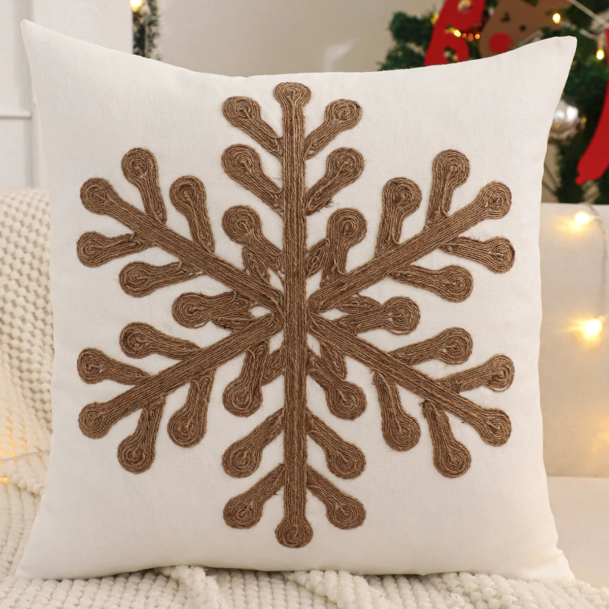 Christmas Pillow Cover Christmas Tree Reindeer Snowflake Winter