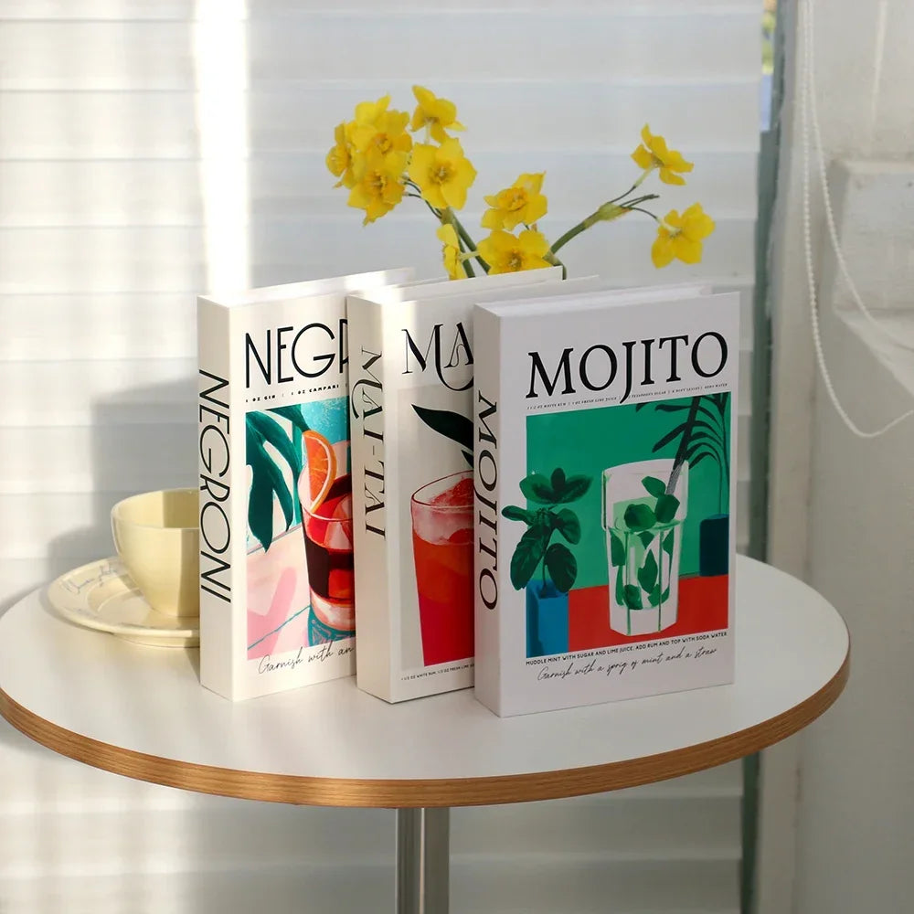 3Pcs Foldable Fashion Fake Books For Room Decoration