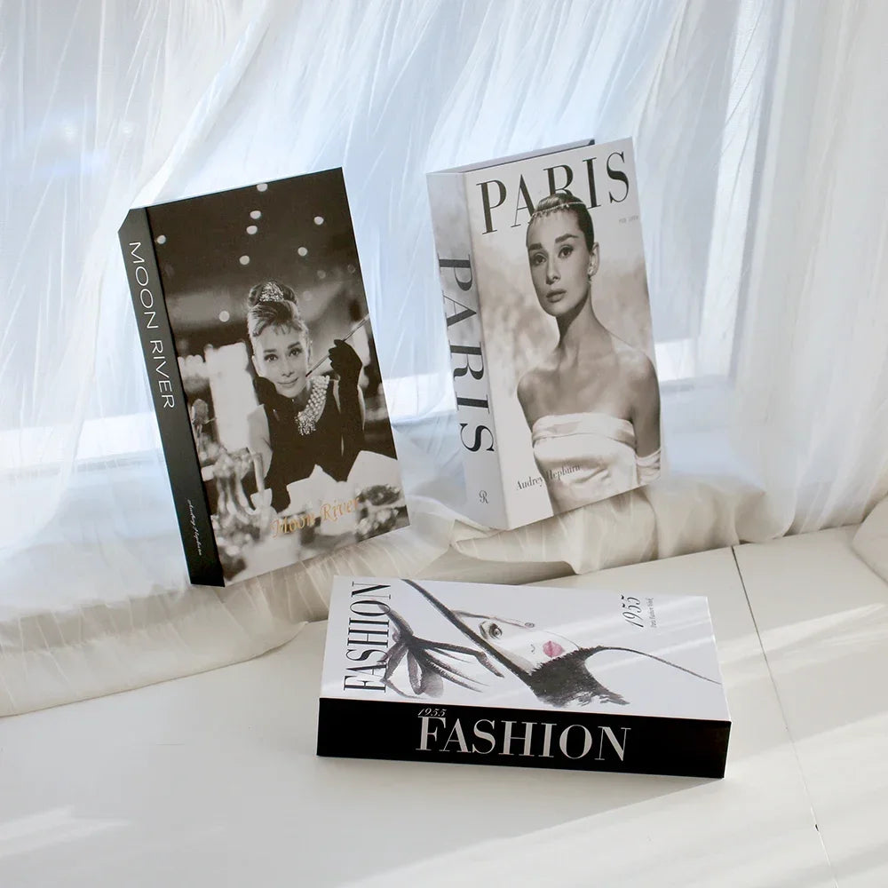 3Pcs Foldable Fashion Fake Books For Room Decoration