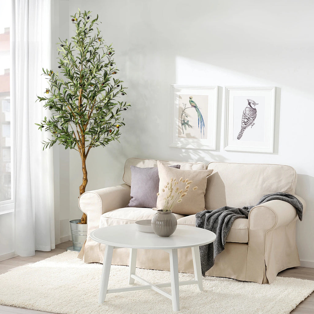 Olive Tree 5ft Large Artificial Plant in Pot for Home Bedroom Decor