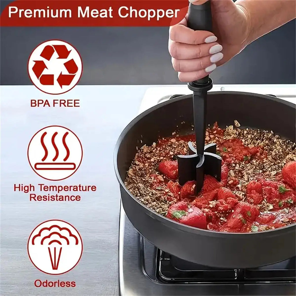 Meat Chopper, Meat Shredder, Heat Resistant Ground Beef Smasher