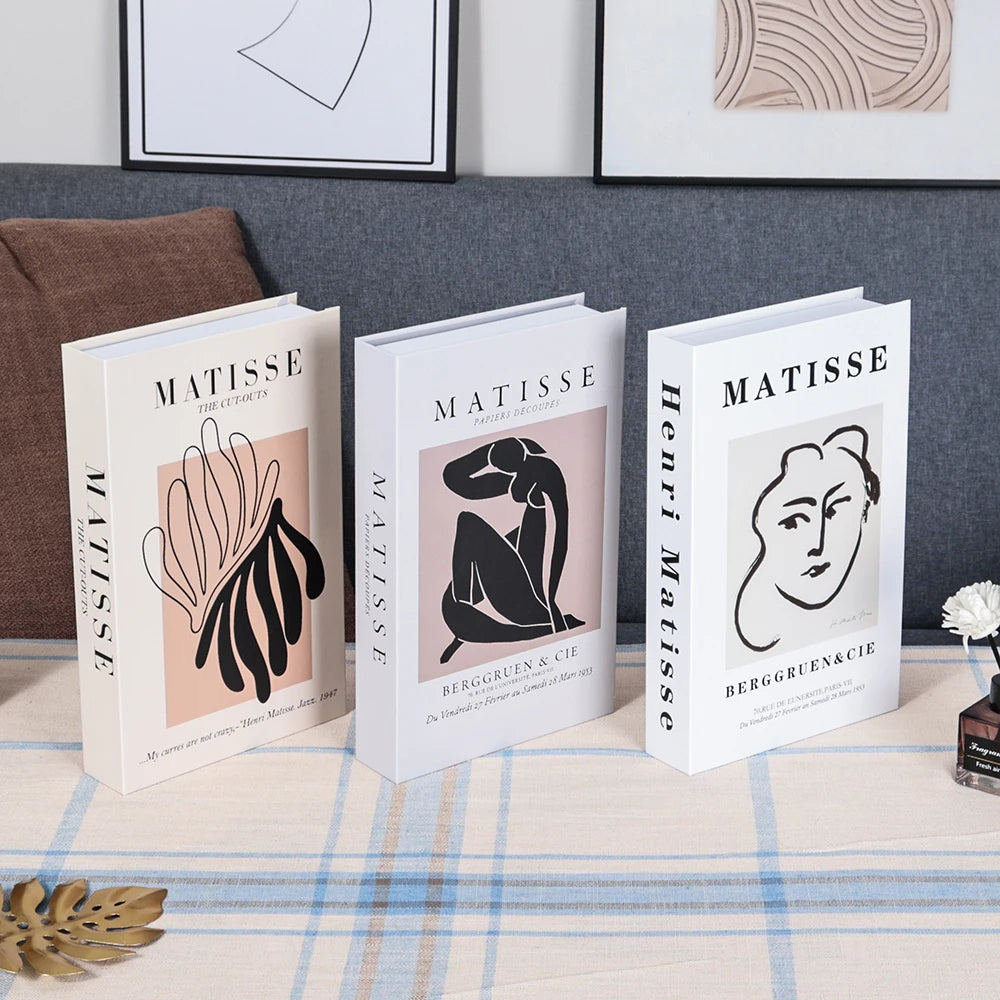 3Pcs Foldable Fashion Fake Books For Room Decoration