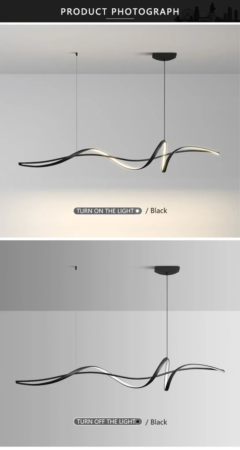 Modern Aluminum Pendant Light For Living Room, Dining Room Dining, Counter Kitchen Island Room Decor