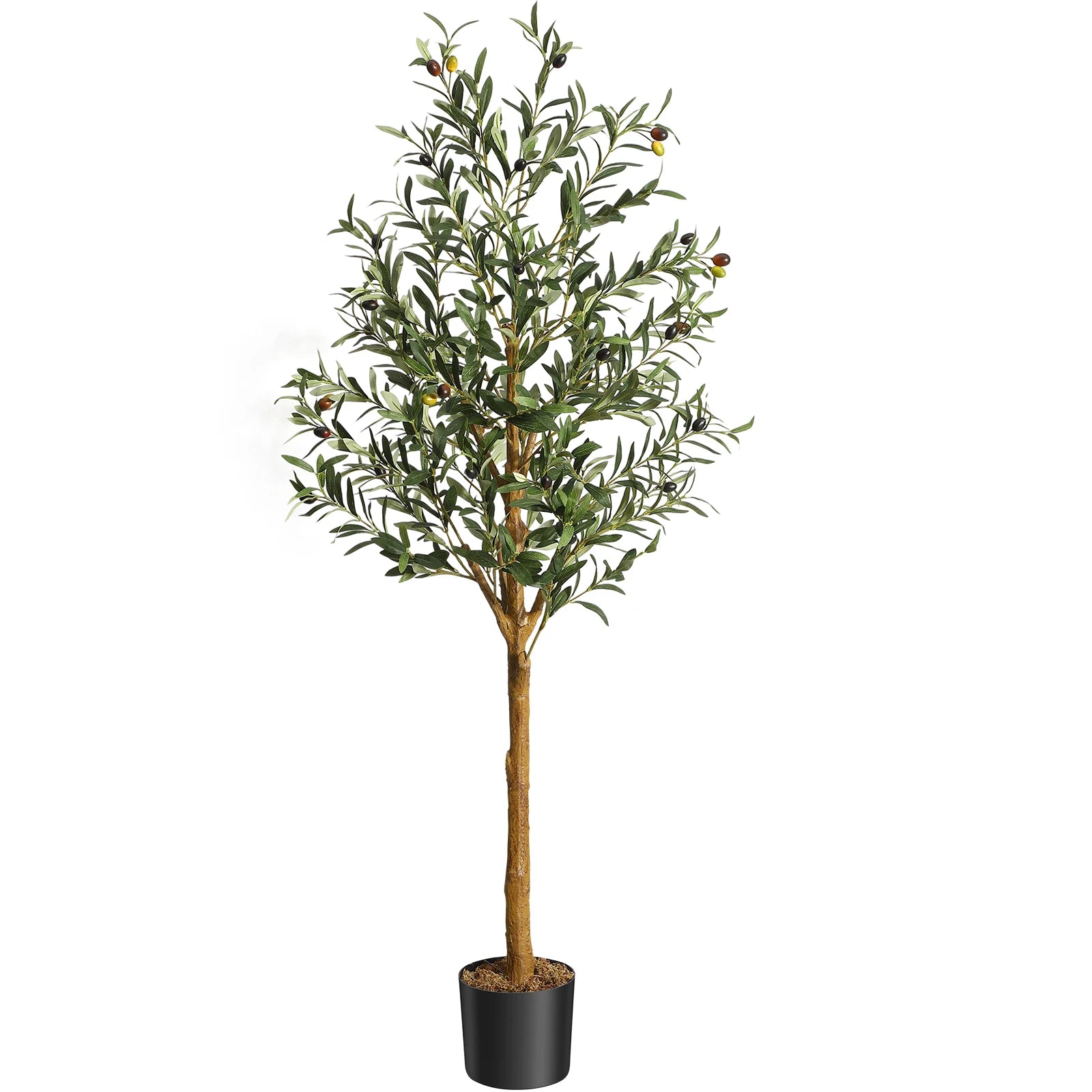 Olive Tree 5ft Large Artificial Plant in Pot for Home Bedroom Decor