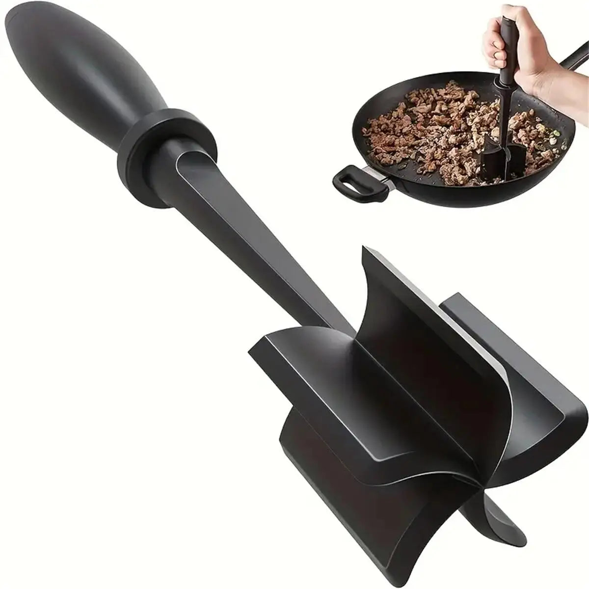 Meat Chopper, Meat Shredder, Heat Resistant Ground Beef Smasher
