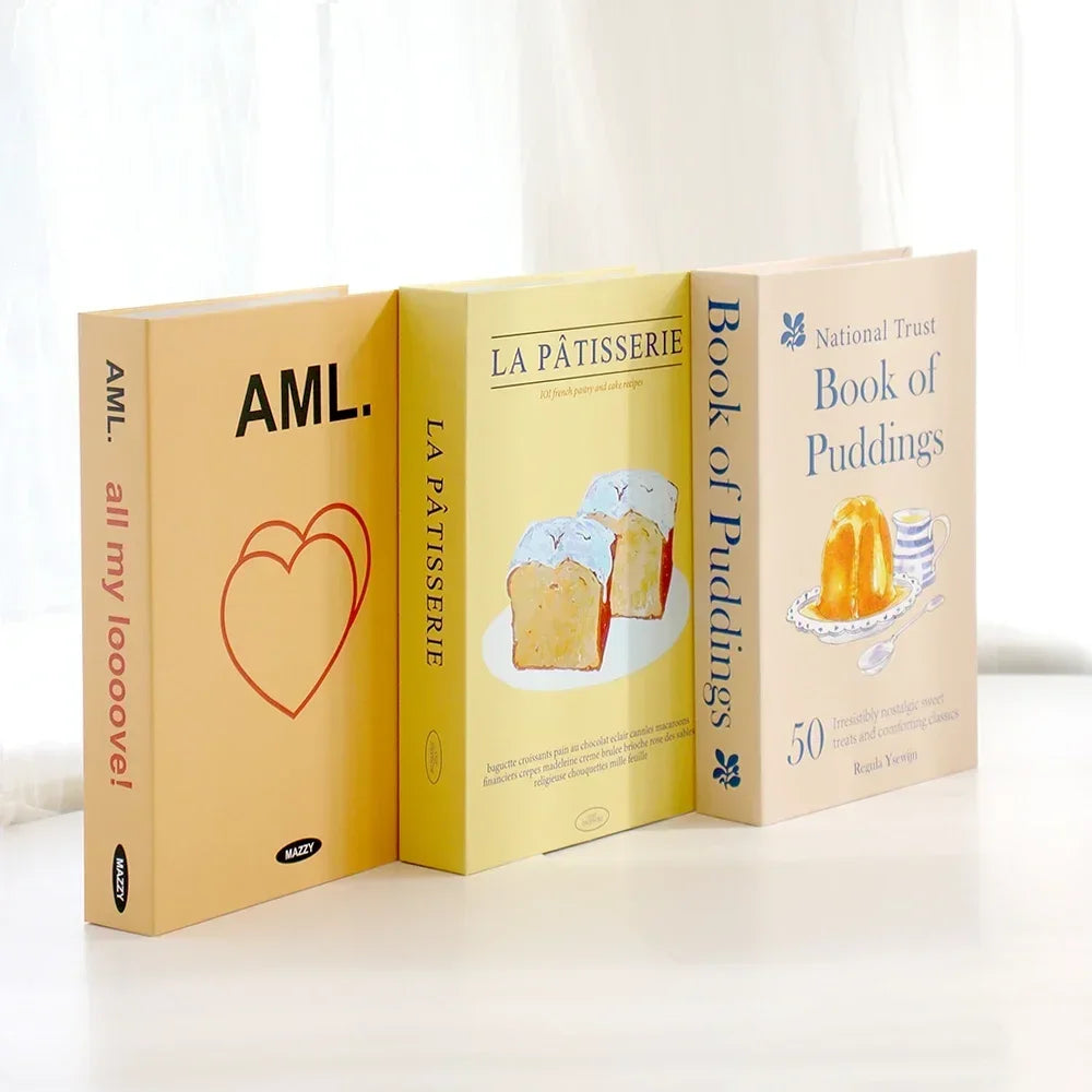 3Pcs Foldable Fashion Fake Books For Room Decoration