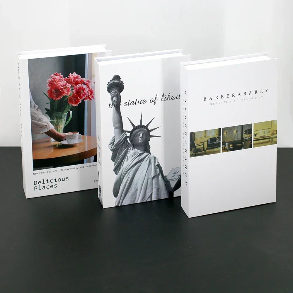 3Pcs Foldable Fashion Fake Books For Room Decoration