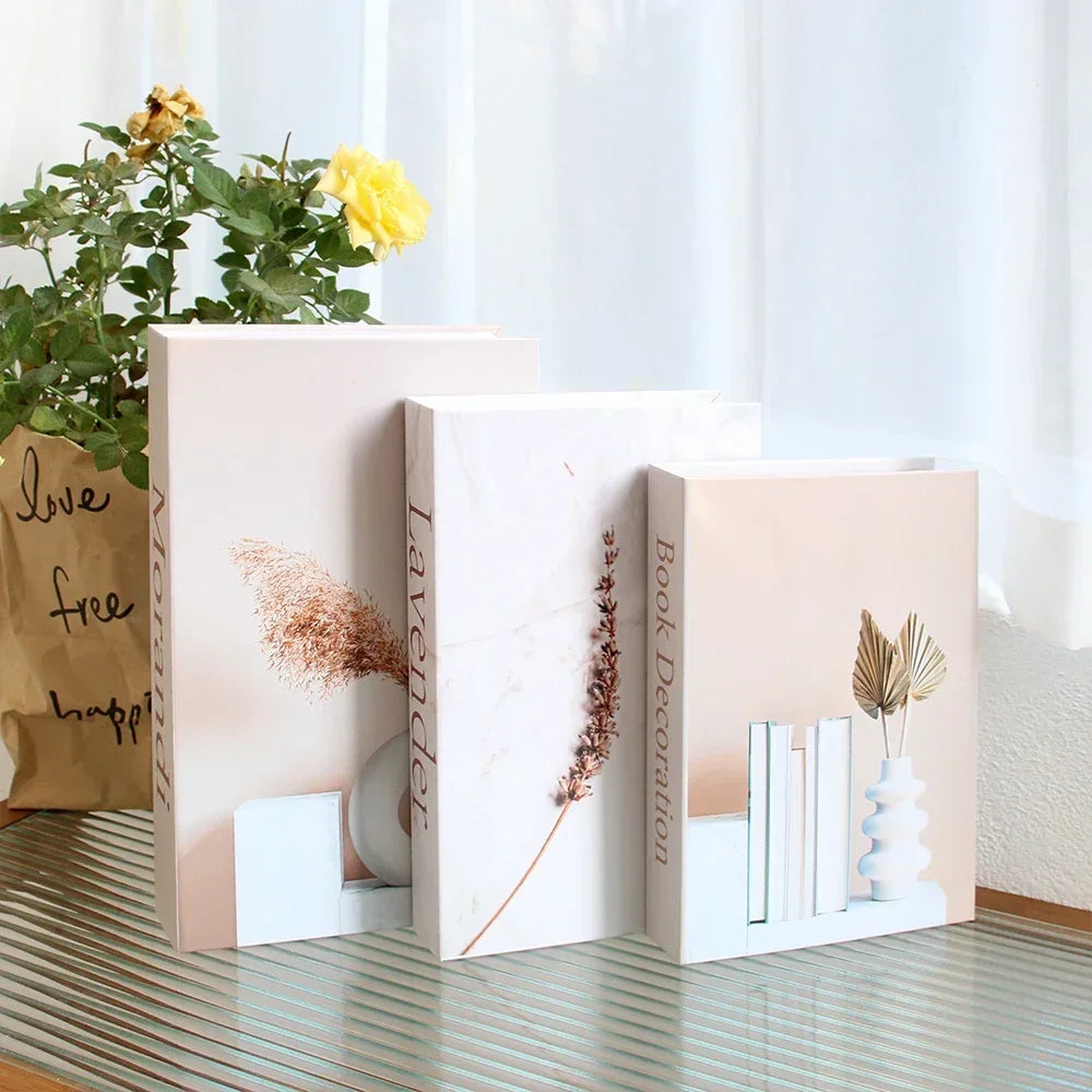 3Pcs Foldable Fashion Fake Books For Room Decoration