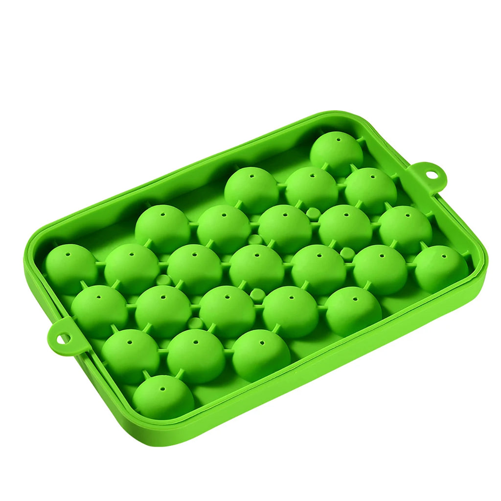 25 Ice Grid Ball Ice Cube Mold with Cover