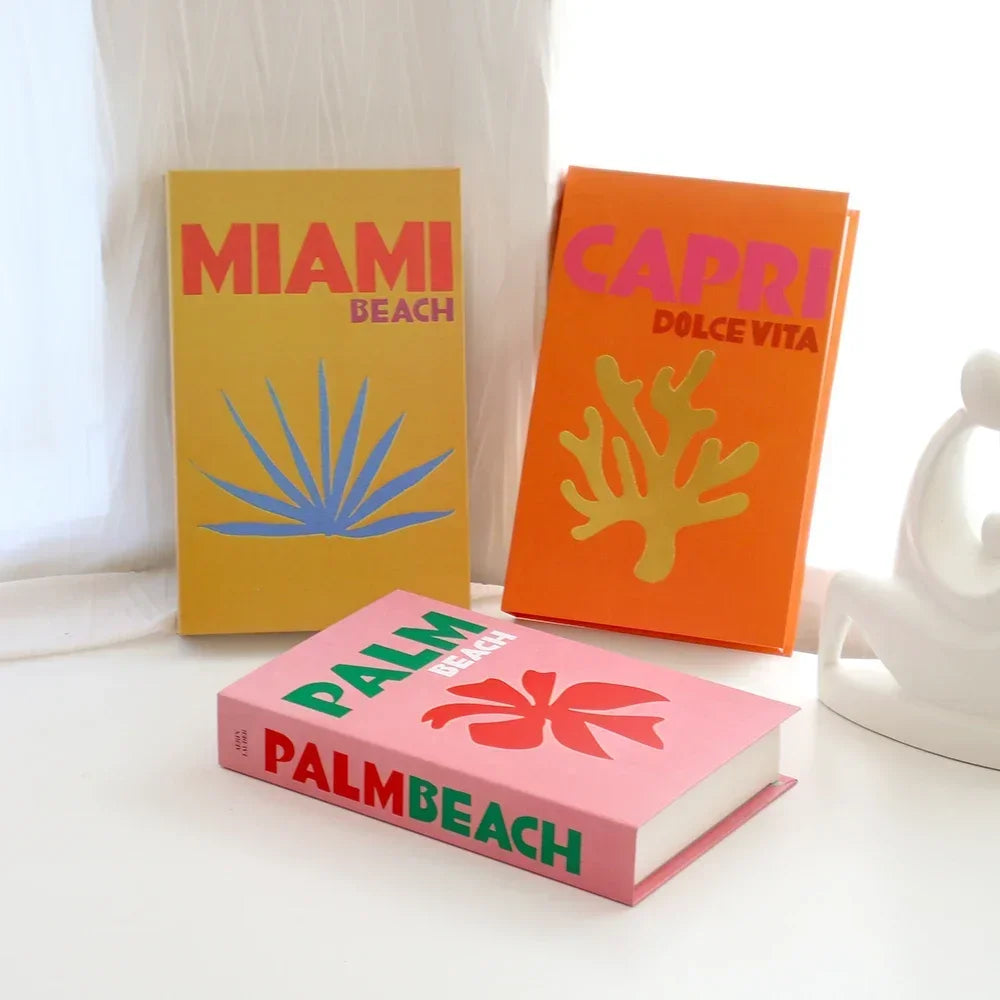 3Pcs Foldable Fashion Fake Books For Room Decoration