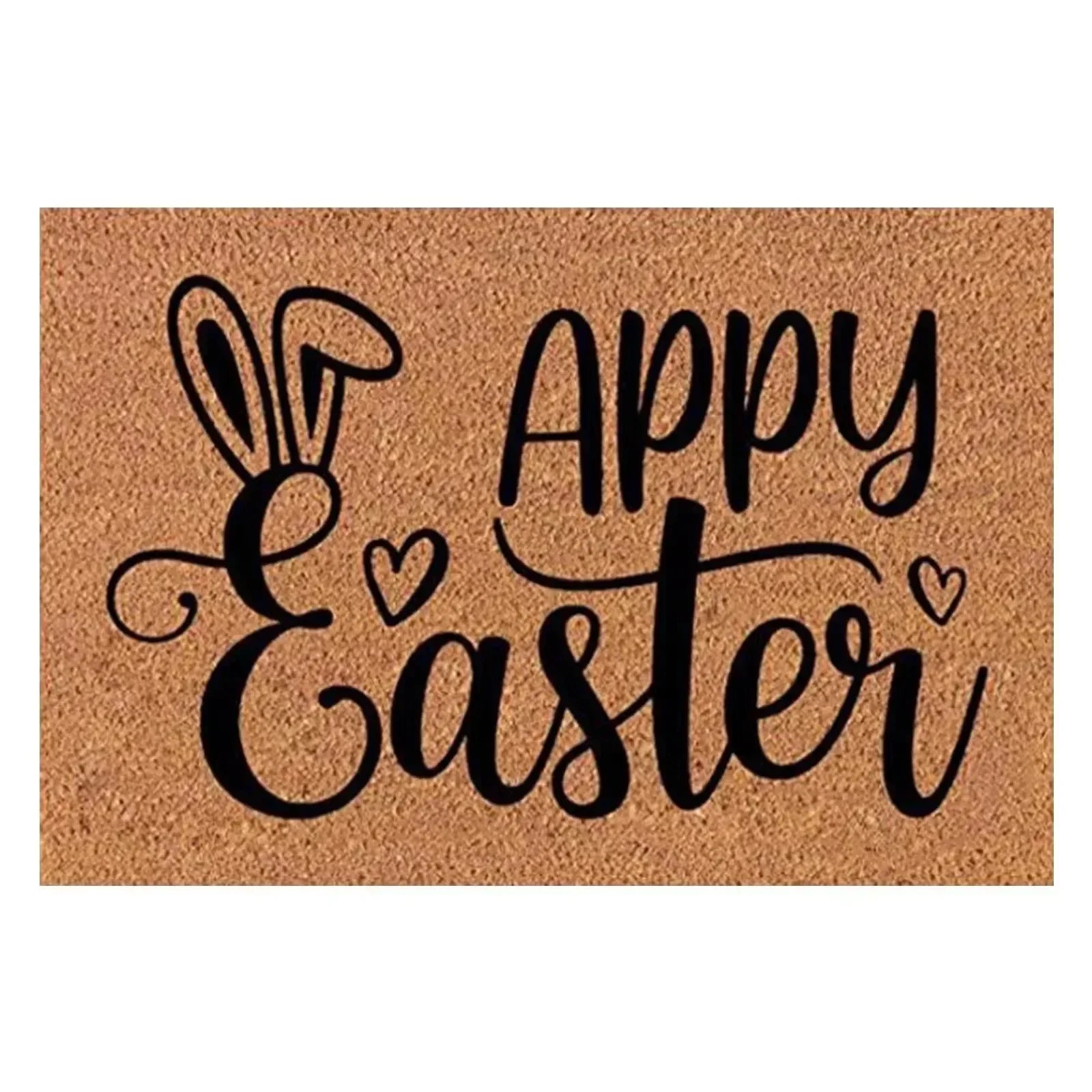 Happy Easter Entrance Floor Mat, Decorative Washable Carpet, Non-slip Easy Clean Rug
