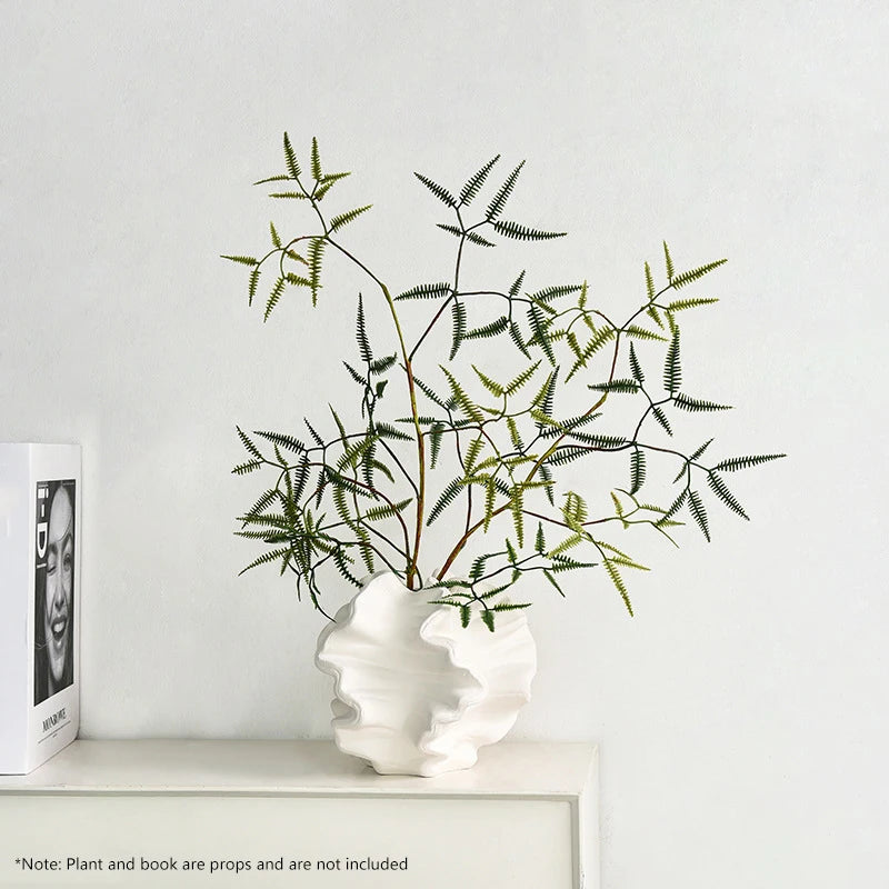 Minimalist Mirage Coral Ceramic Vase Art For Living Room, Desktop