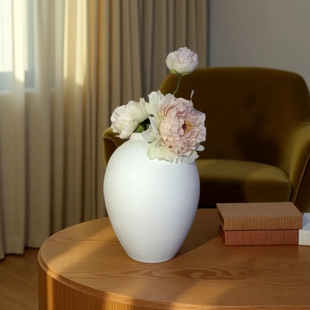 Modern Metal Vase Decoration Matte Finished