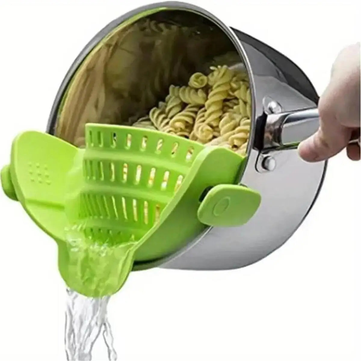 Pot Strainer, Adjustable Clip On Strainer For Pots Pans And Bowls.