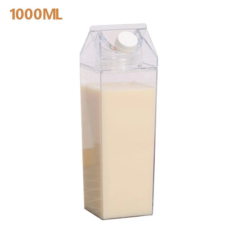 Transparent Water, Milk, Juice Reusable Portable For Outdoor Sports Travel And Camping