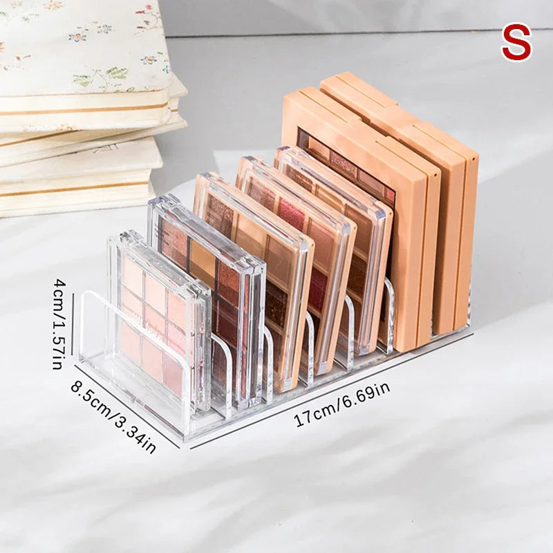 Makeup Organizer With 7-Compartment Clear Shelf