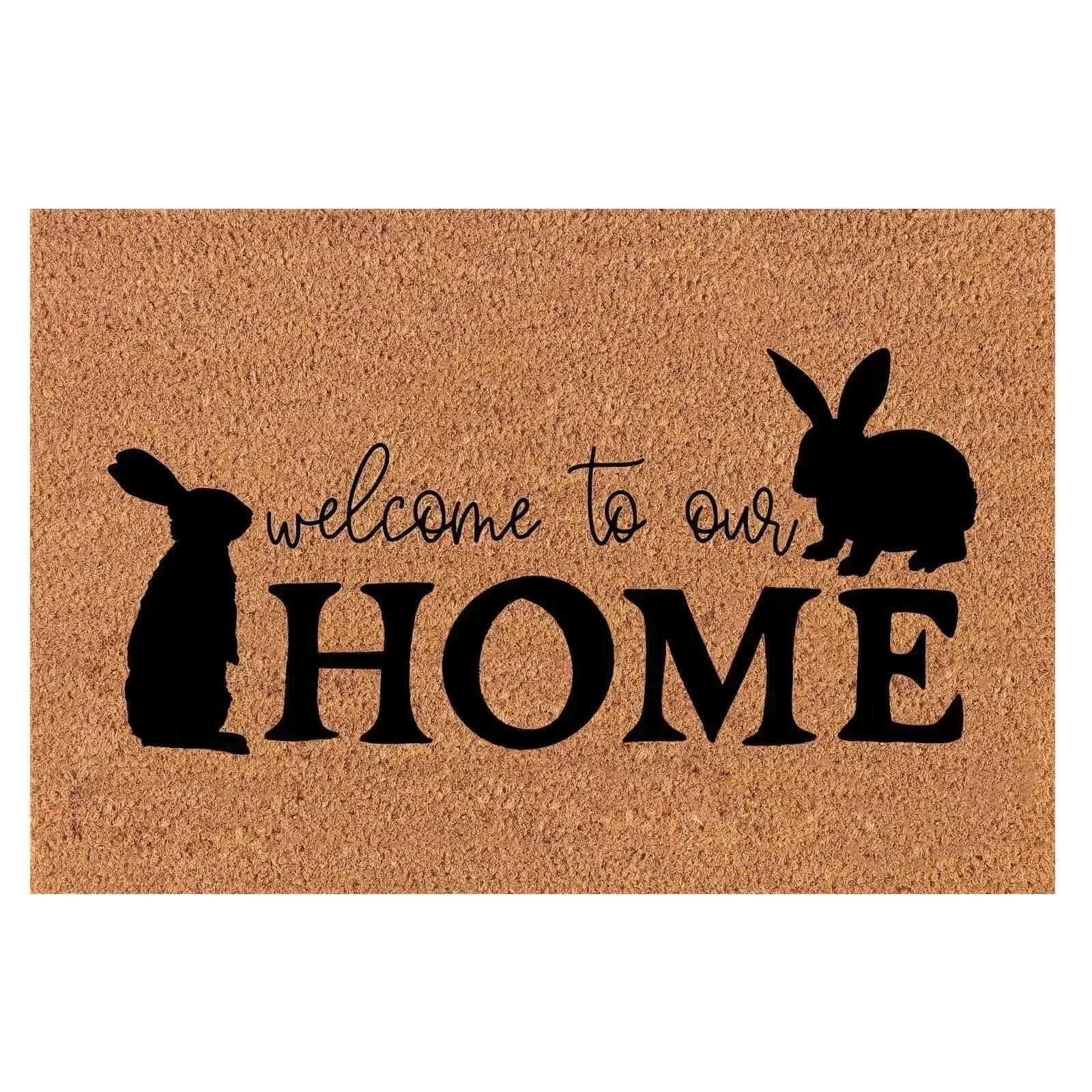Happy Easter Entrance Floor Mat, Decorative Washable Carpet, Non-slip Easy Clean Rug