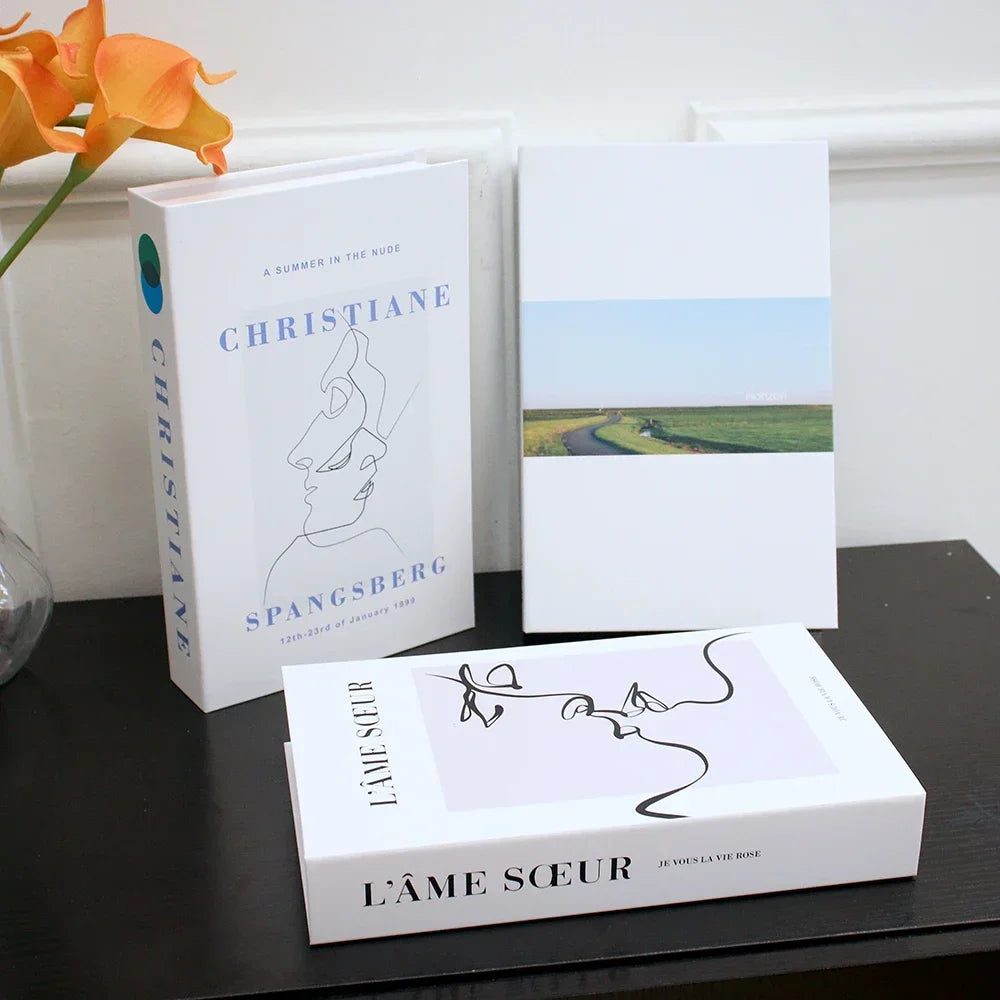 3Pcs Foldable Fashion Fake Books For Room Decoration