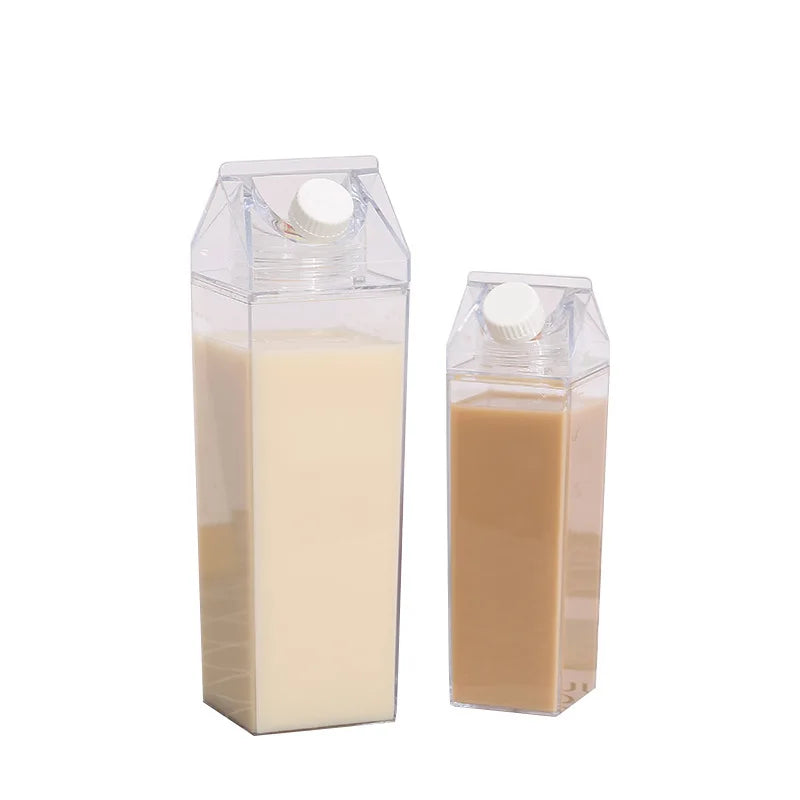 Transparent Water, Milk, Juice Reusable Portable For Outdoor Sports Travel And Camping