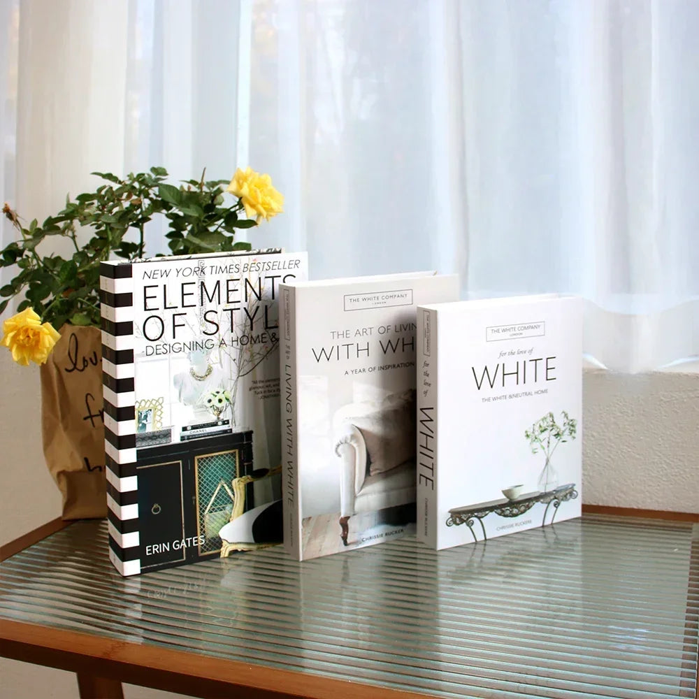 3Pcs Foldable Fashion Fake Books For Room Decoration