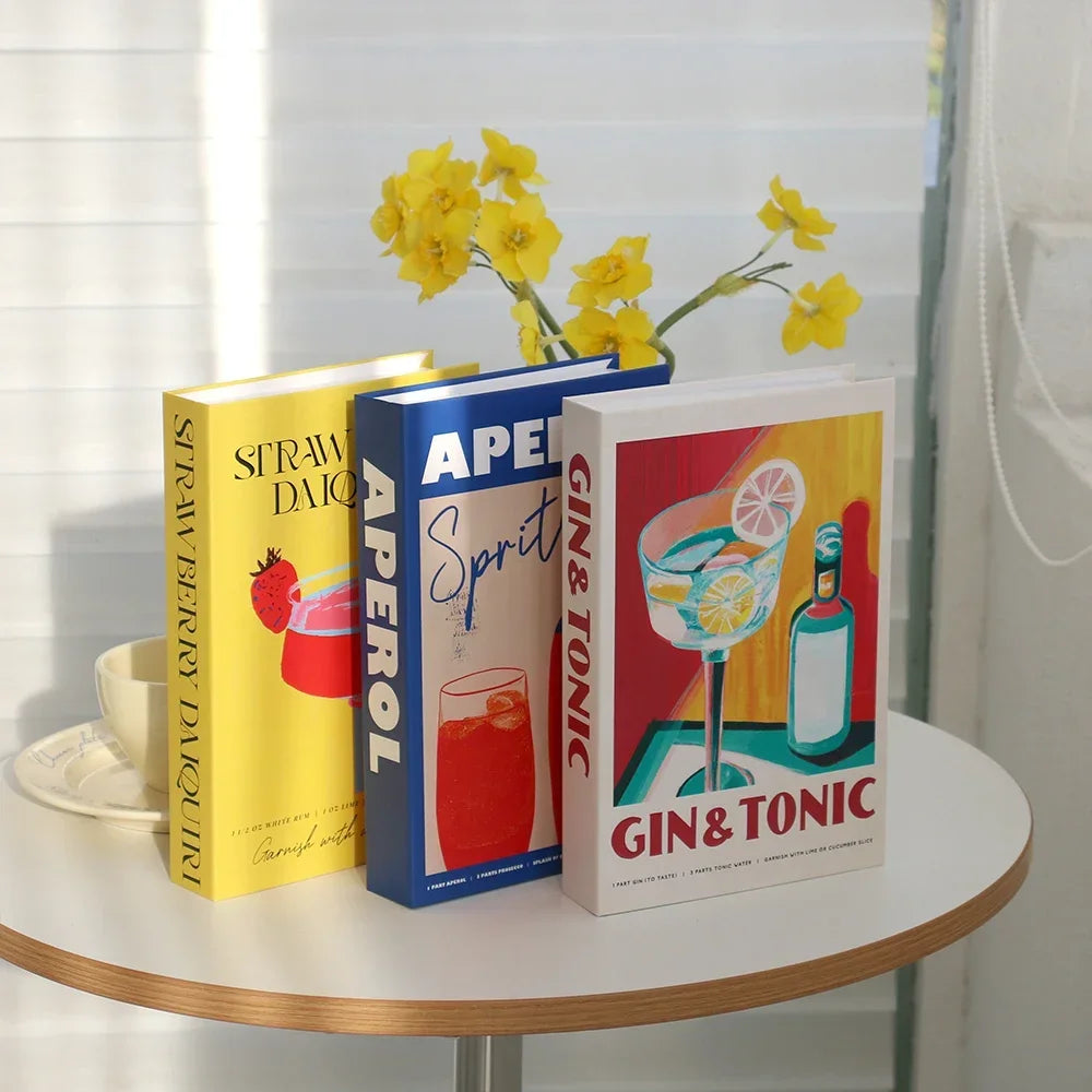 3Pcs Foldable Fashion Fake Books For Room Decoration