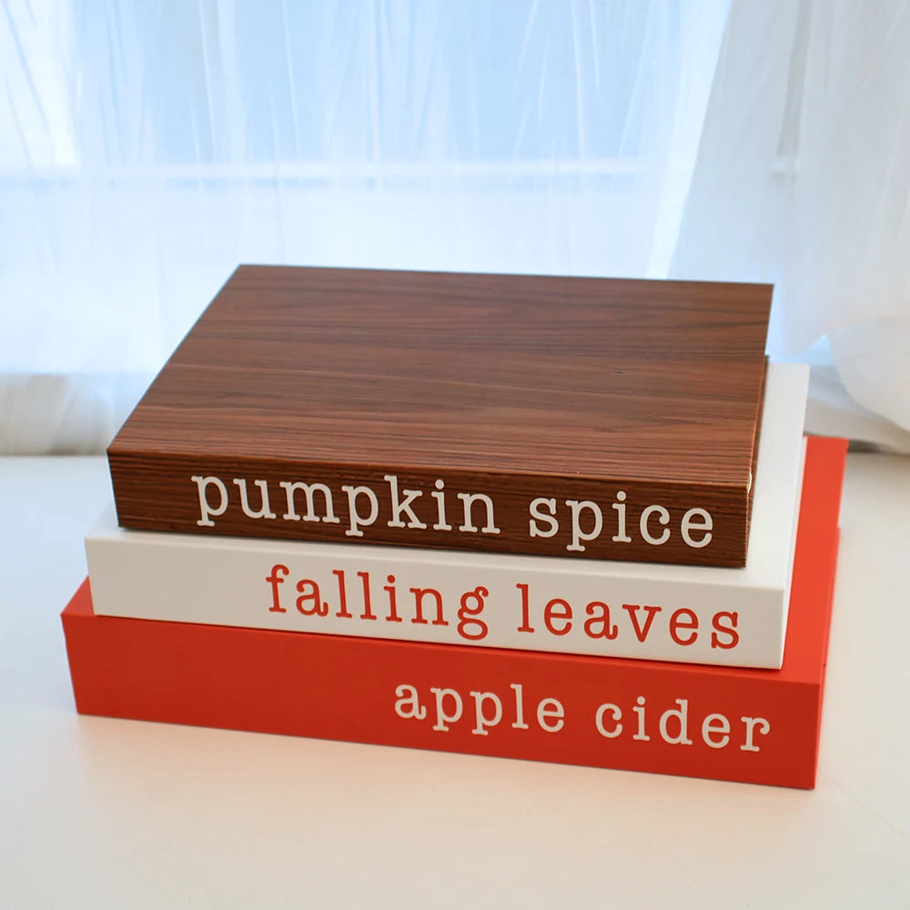 3Pcs Foldable Fashion Fake Books For Room Decoration