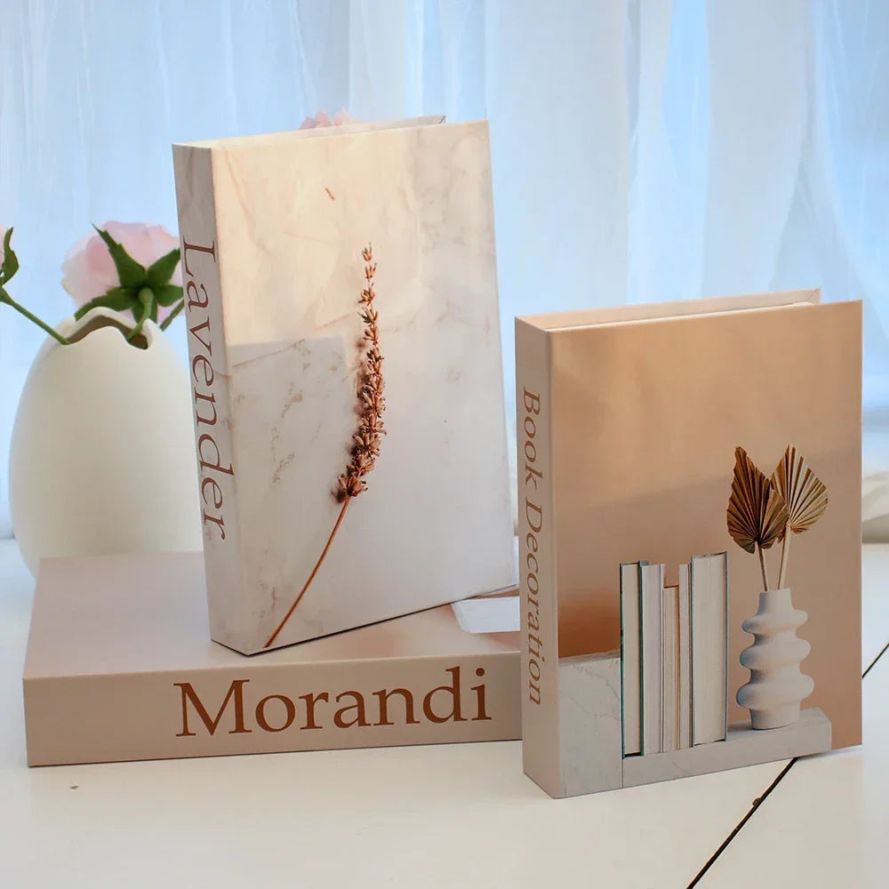 3Pcs Foldable Fashion Fake Books For Room Decoration