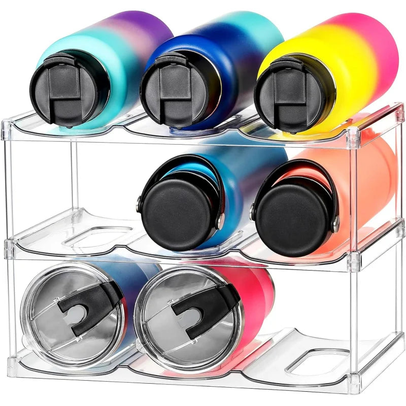 Stackable Water Bottle Storage Rack