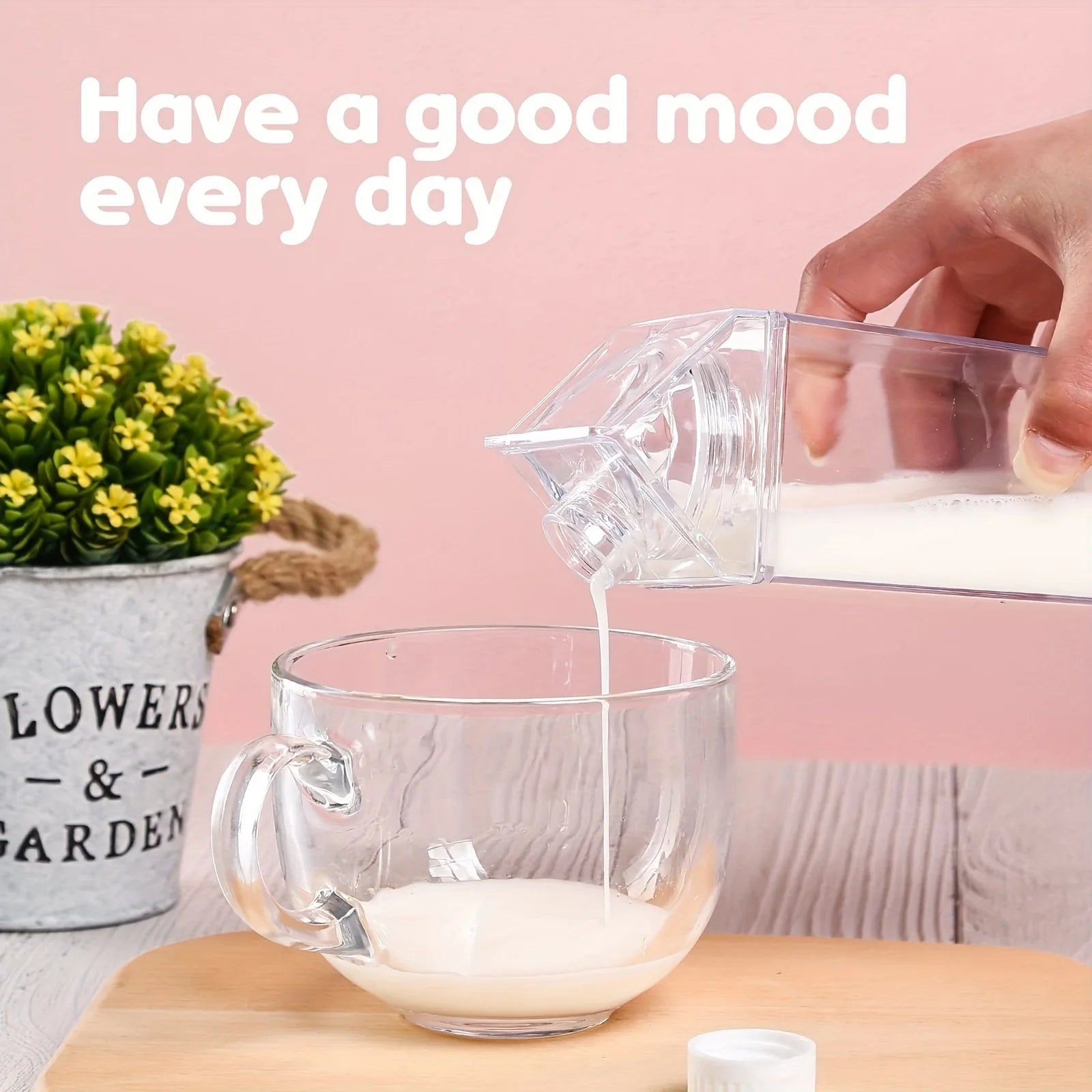 Transparent Water, Milk, Juice Reusable Portable For Outdoor Sports Travel And Camping