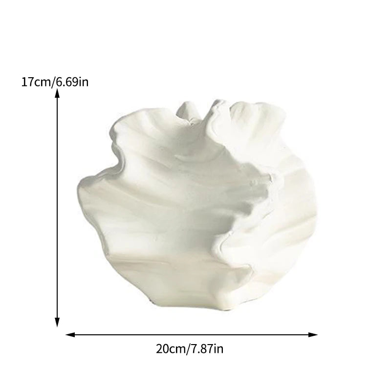 Minimalist Mirage Coral Ceramic Vase Art For Living Room, Desktop